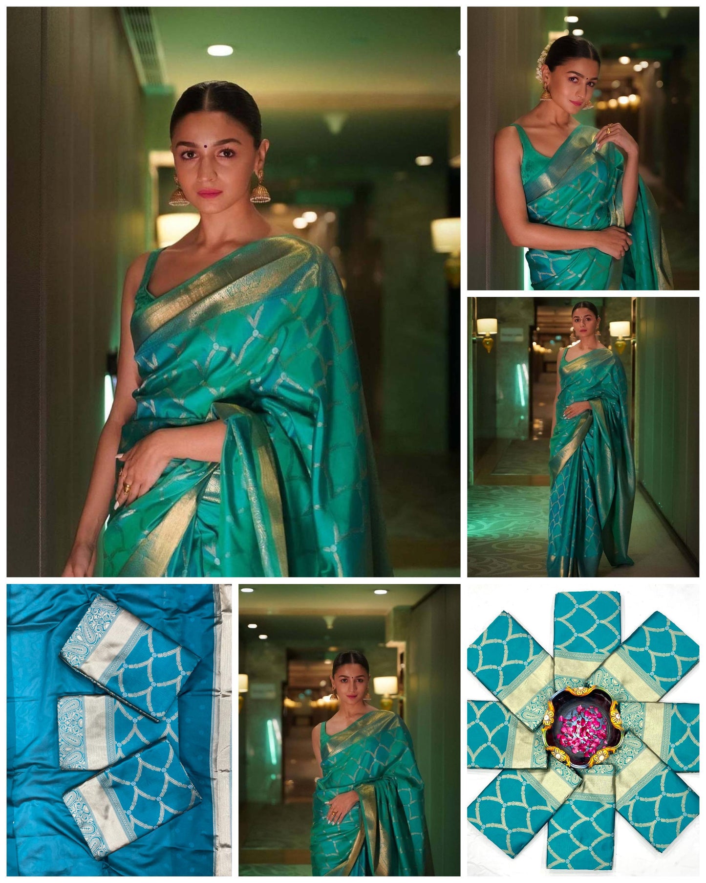 BEAUTIFUL RICH PALLU & JACQUARD WORK ON ALL OVER THE SAREE.