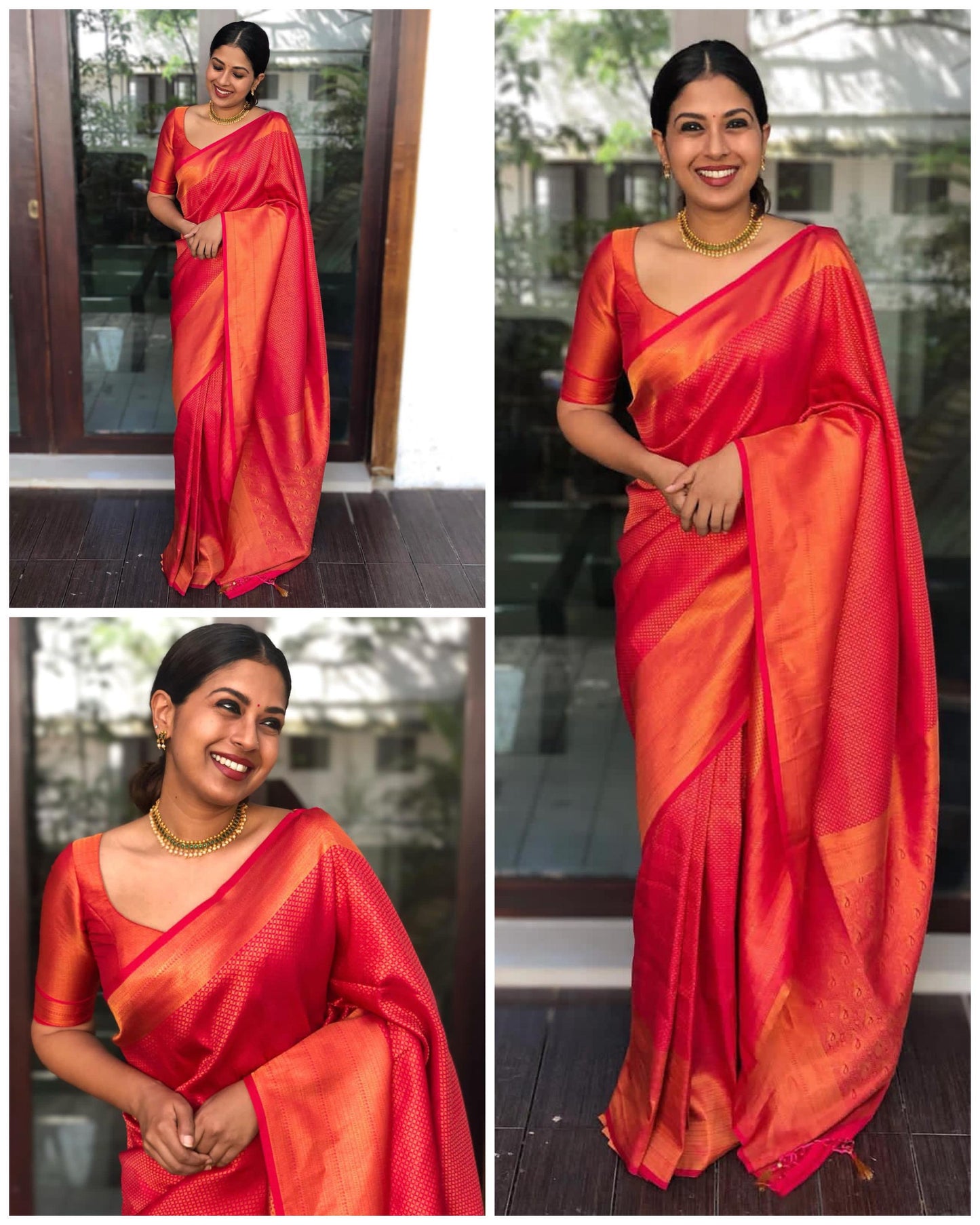 BEAUTIFUL RICH PALLU & JACQUARD WORK ON ALL OVER THE SAREE.