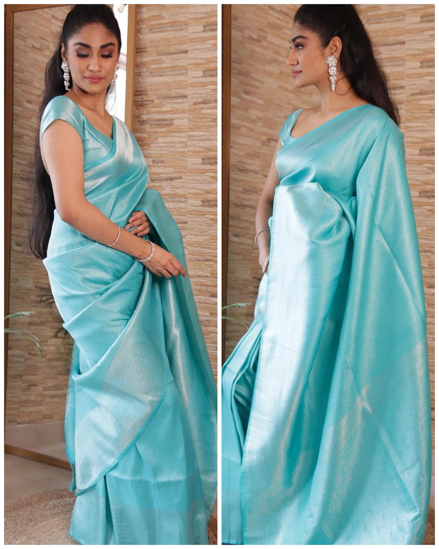 BEAUTIFUL RICH PALLU & JACQUARD WORK ON ALL OVER THE SAREE.