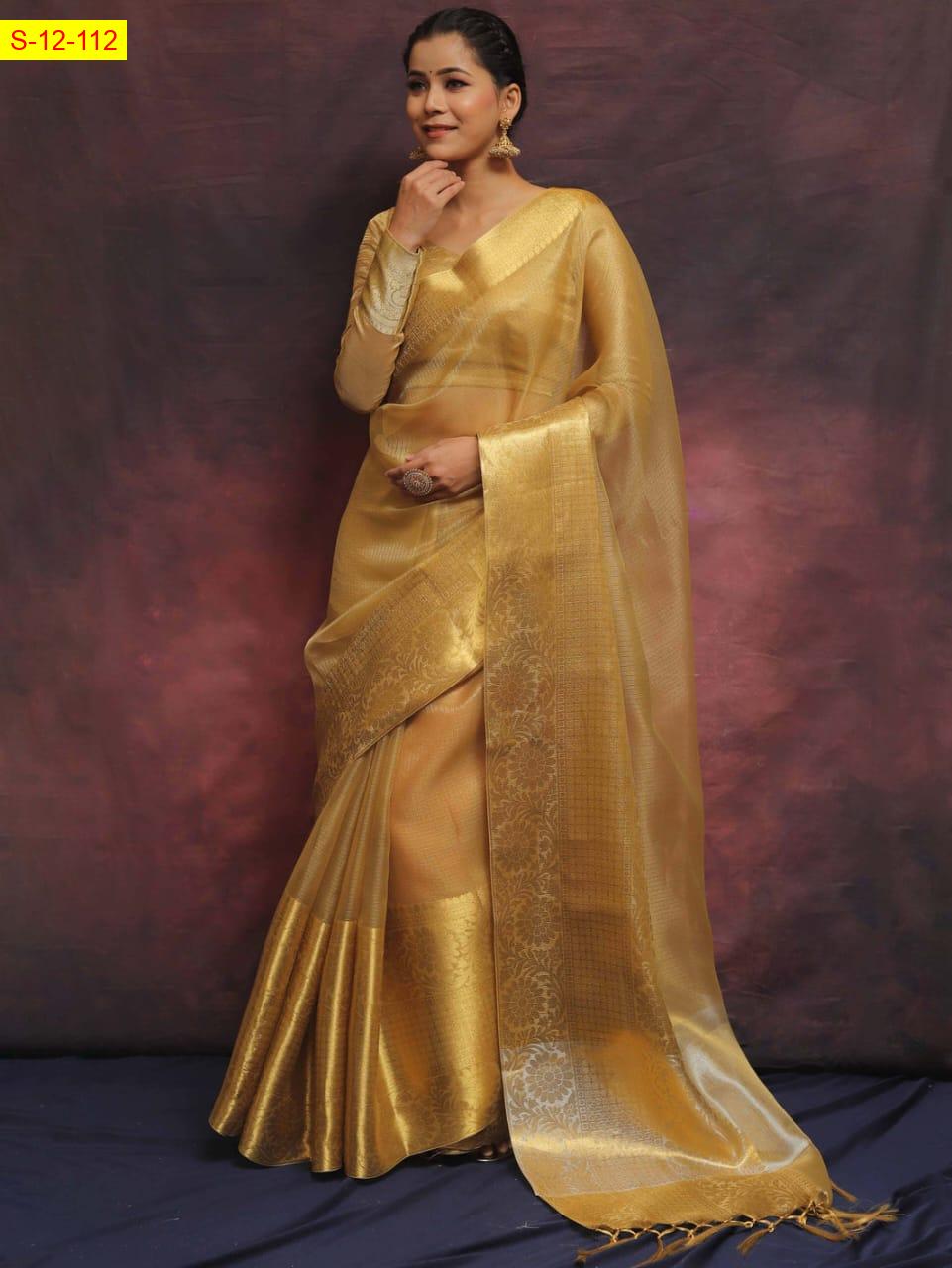 Banarasi kaanchi border Sarees