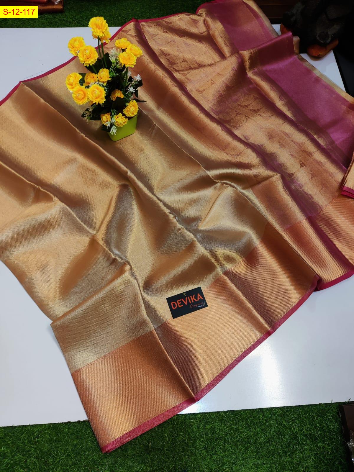 JYOTHIKA INSPIRED SAREE - Banarasi tissue soft silk Sarees