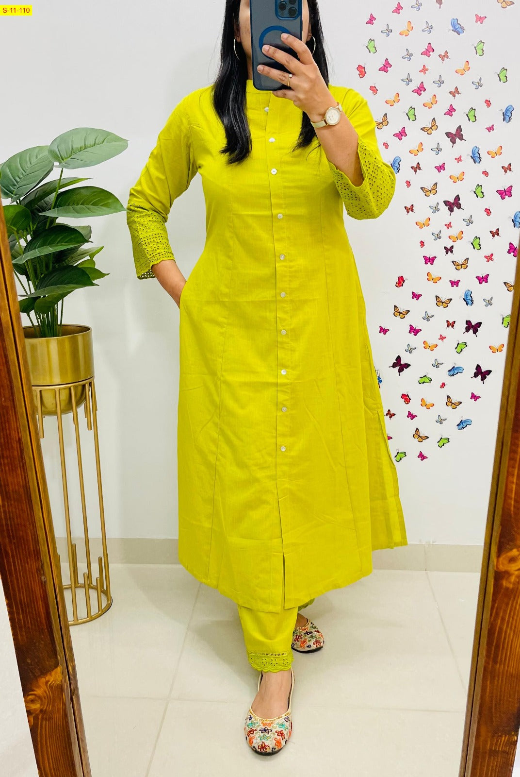 Designer Co-ord set in Aline kurti pattern