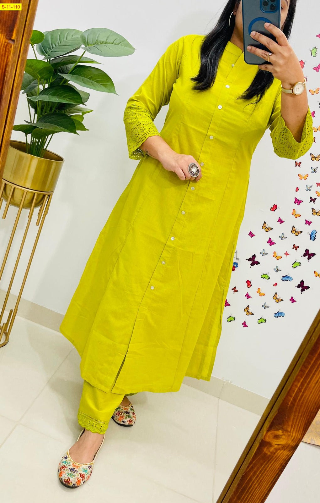 Designer Co-ord set in Aline kurti pattern