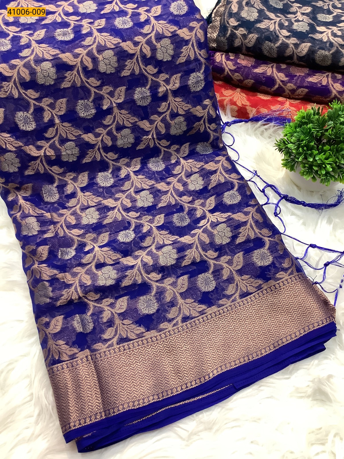 Designer Georgette Crepe Silk Saree