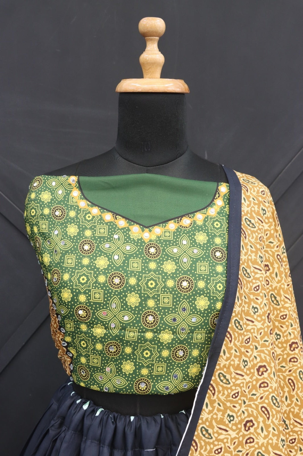 Digital Print Muslin Cotton Lehenga Choli