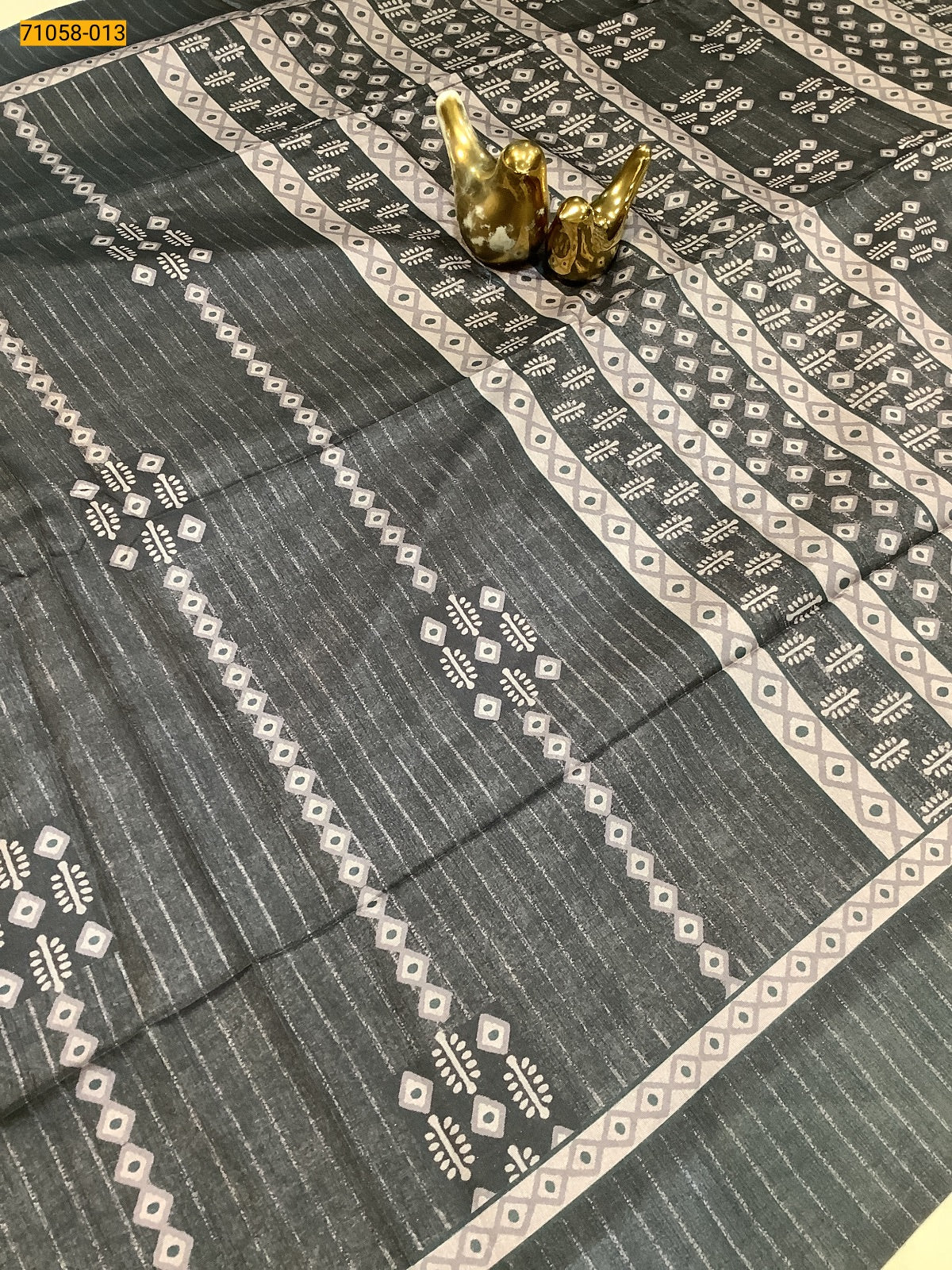 Digital Printed Panghat Fancy Chanderi Silk Saree