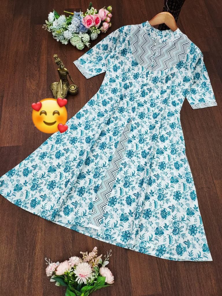 Heavy Cotton Beautiful Kurti