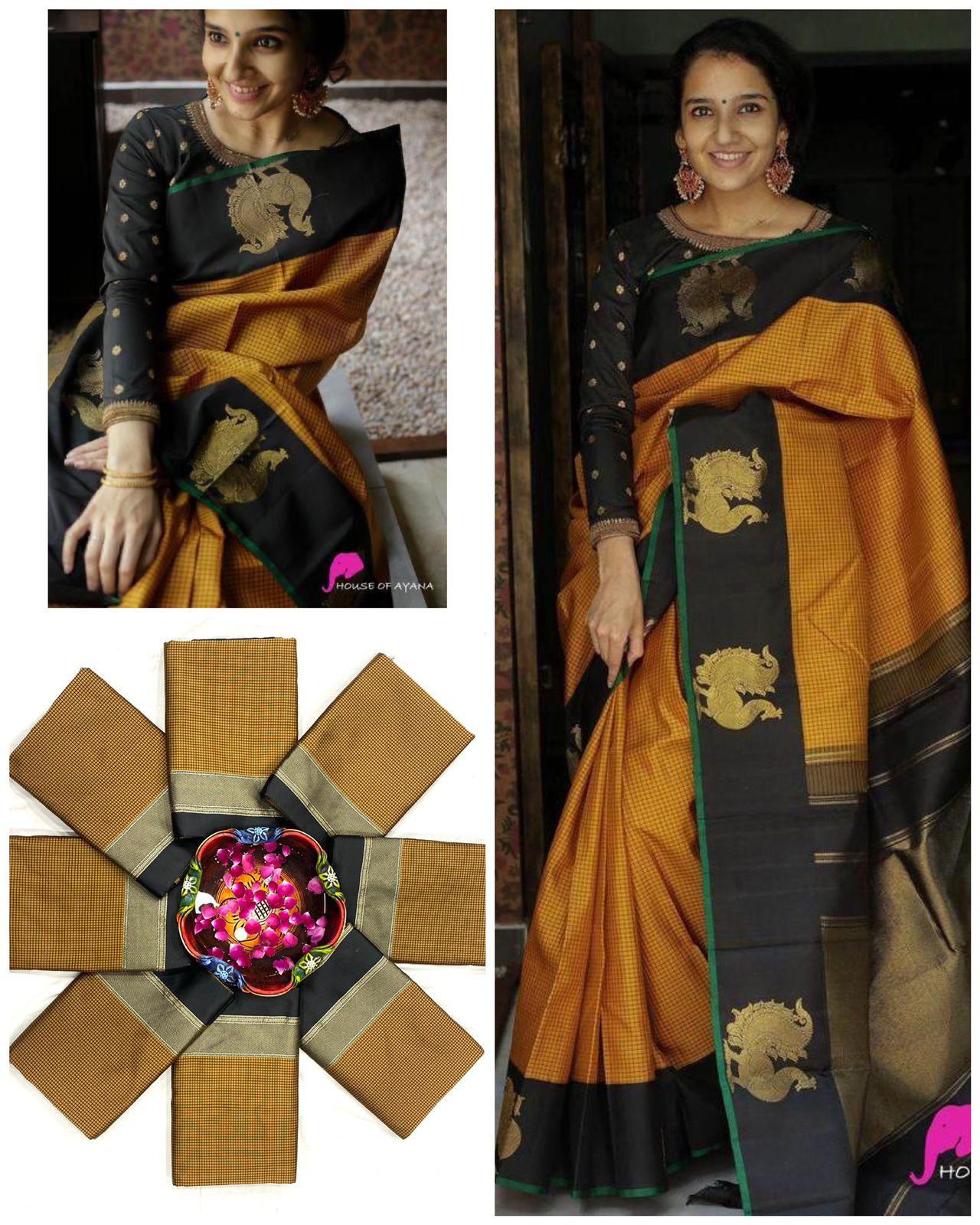 BEAUTIFUL RICH PALLU JACQUARD WORK ON ALL OVER SAREE.