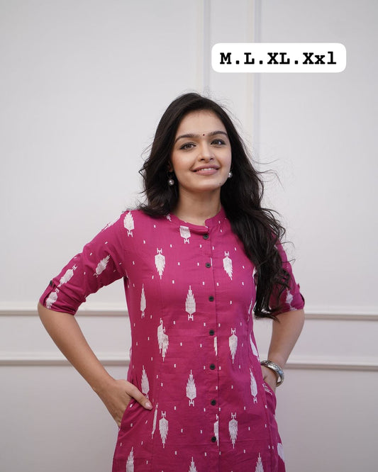 KURTI & PANT - HEAVY COTTON