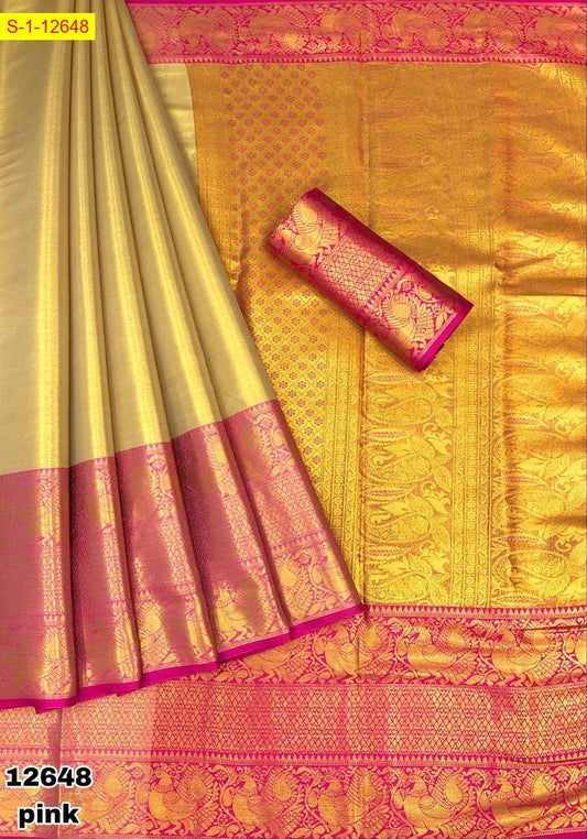 Kanjivaram gold tissue silk saree