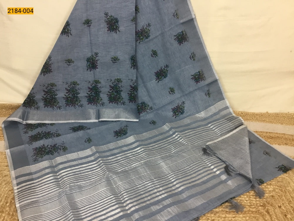 Linen Cotton Saree