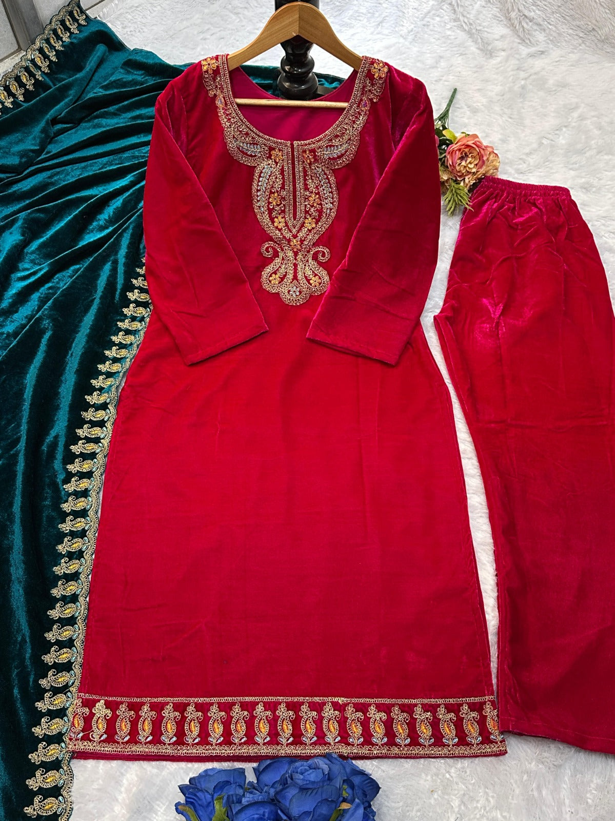 PURE VELVET NOOR SUIT SET - WEDDING SPECIAL