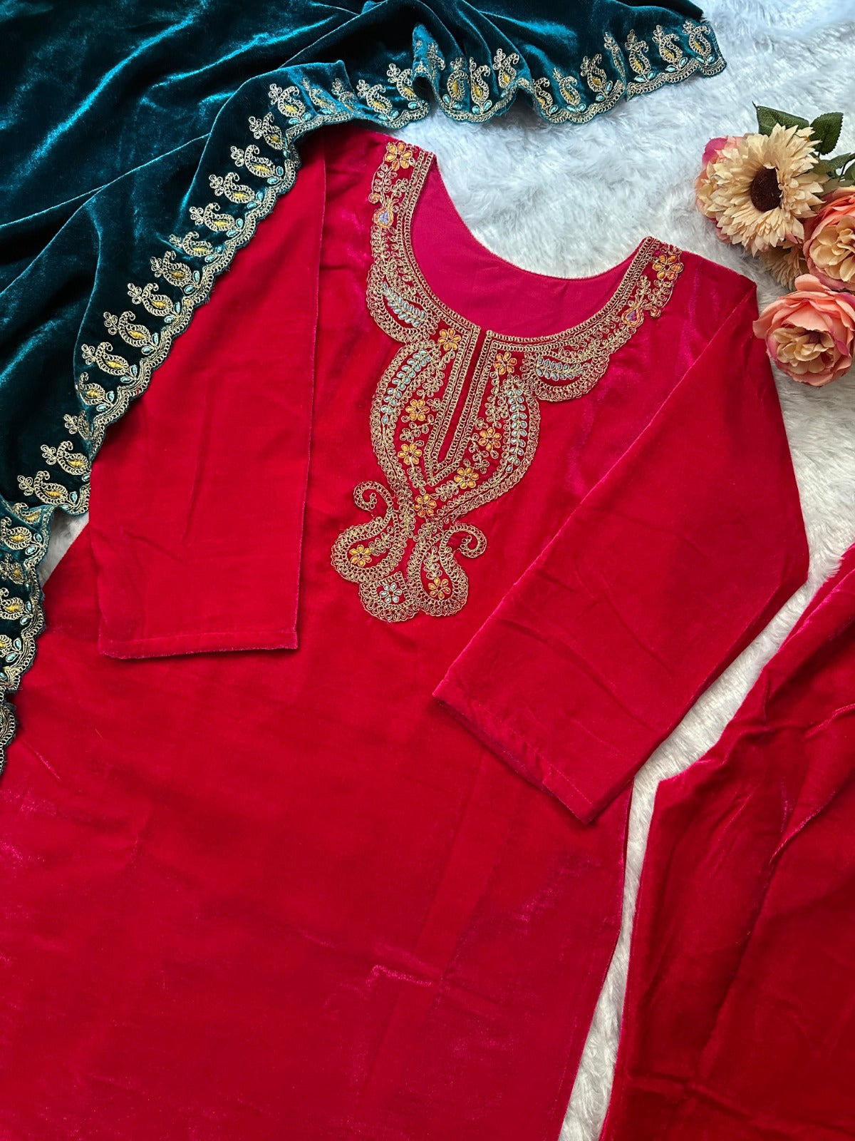 PURE VELVET NOOR SUIT SET - WEDDING SPECIAL