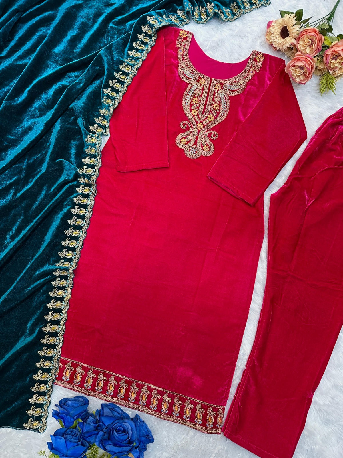 PURE VELVET NOOR SUIT SET - WEDDING SPECIAL