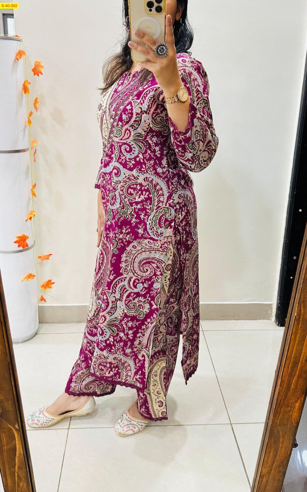 Famous Paisely Print Coord Set Kurta & Pant