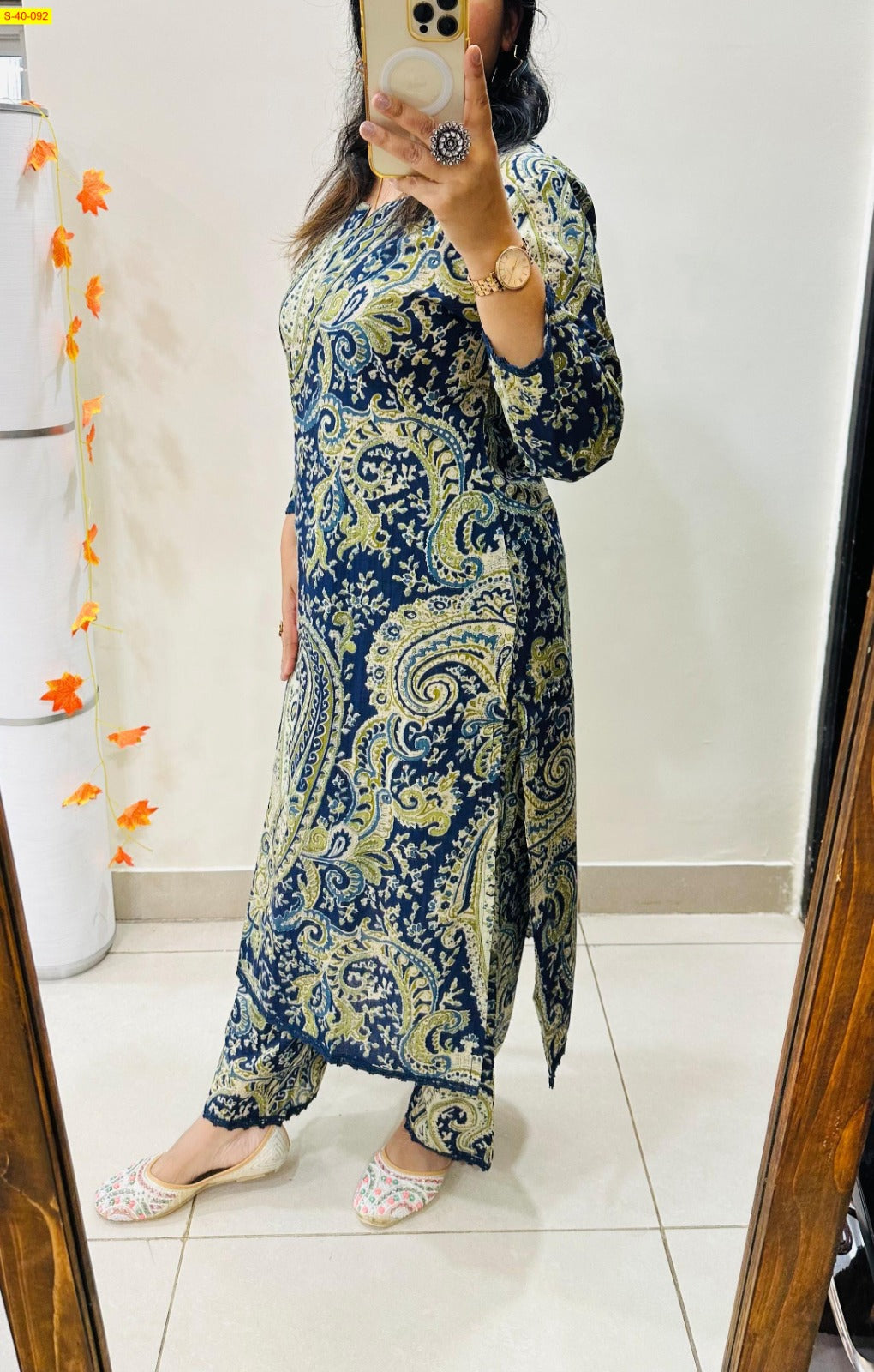 Famous Paisely Print Coord Set Kurta & Pant