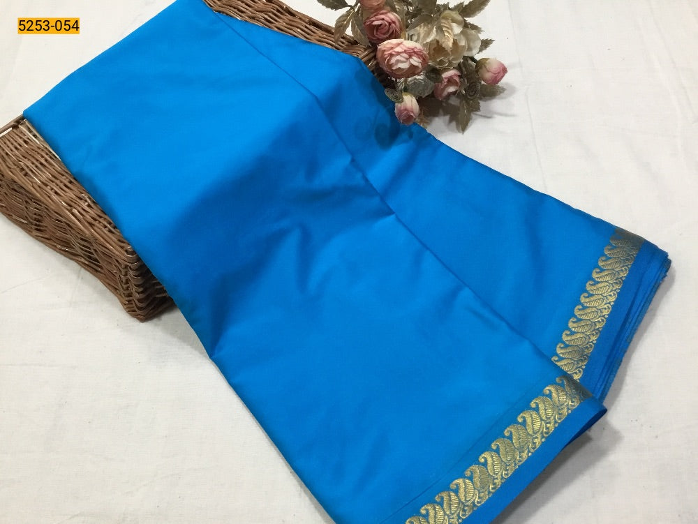 Plain Mysore Silk Fancy Saree