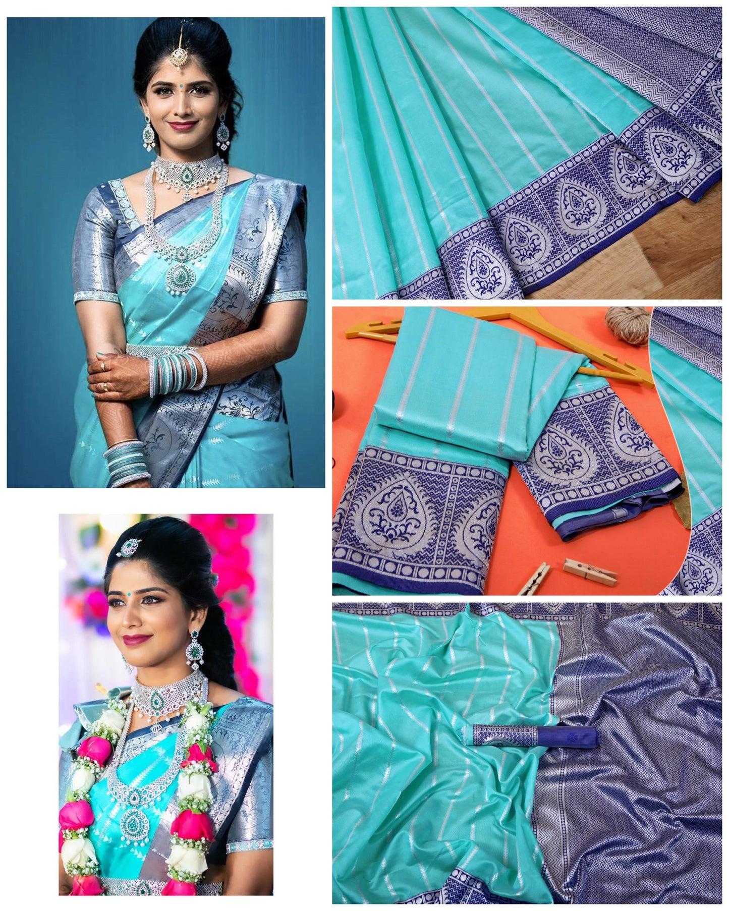 BEAUTIFUL RICH PALLU WITH JACQUARD WORK ON ALL OVER THE SAREE.