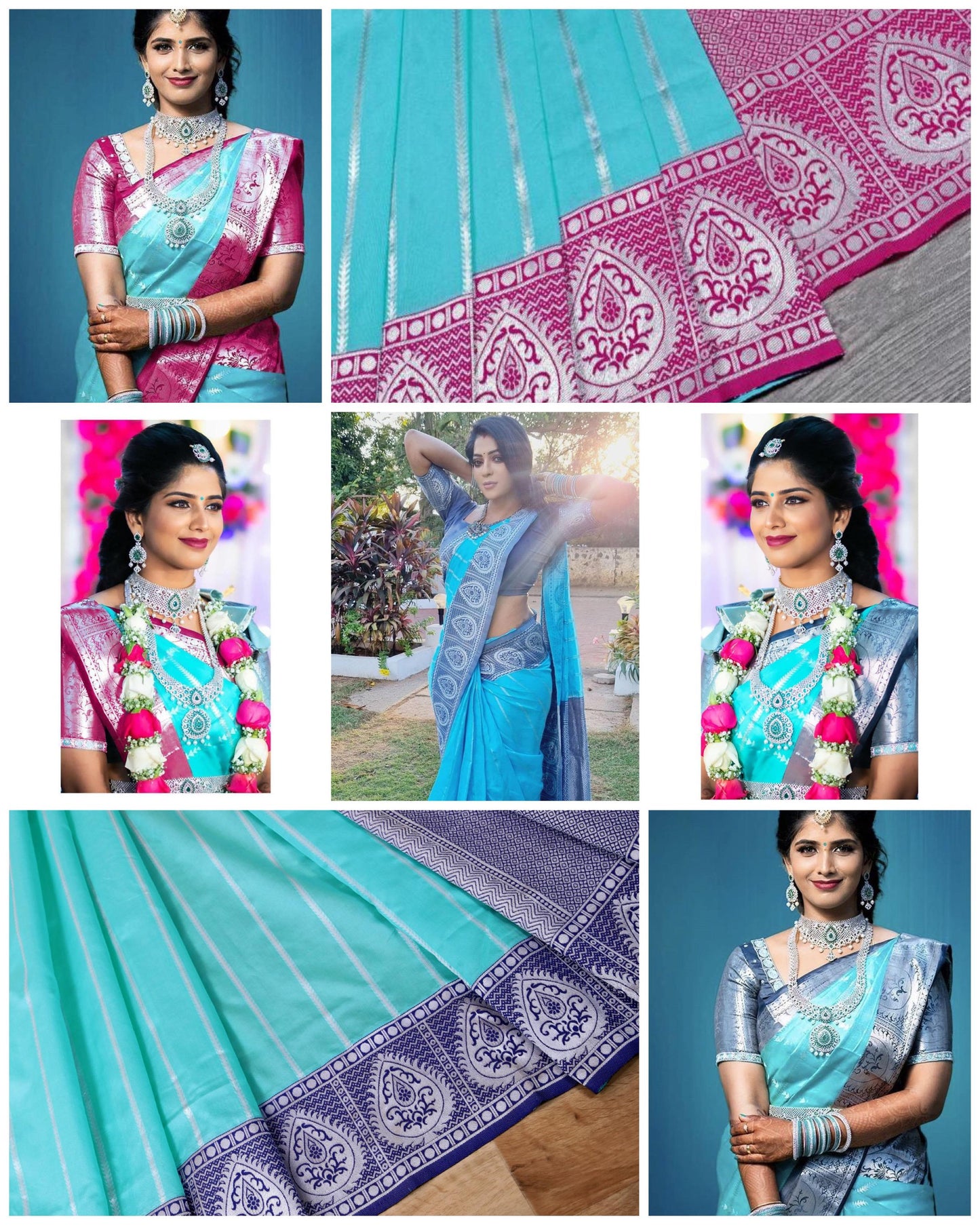 BEAUTIFUL RICH PALLU WITH JACQUARD WORK ON ALL OVER THE SAREE.