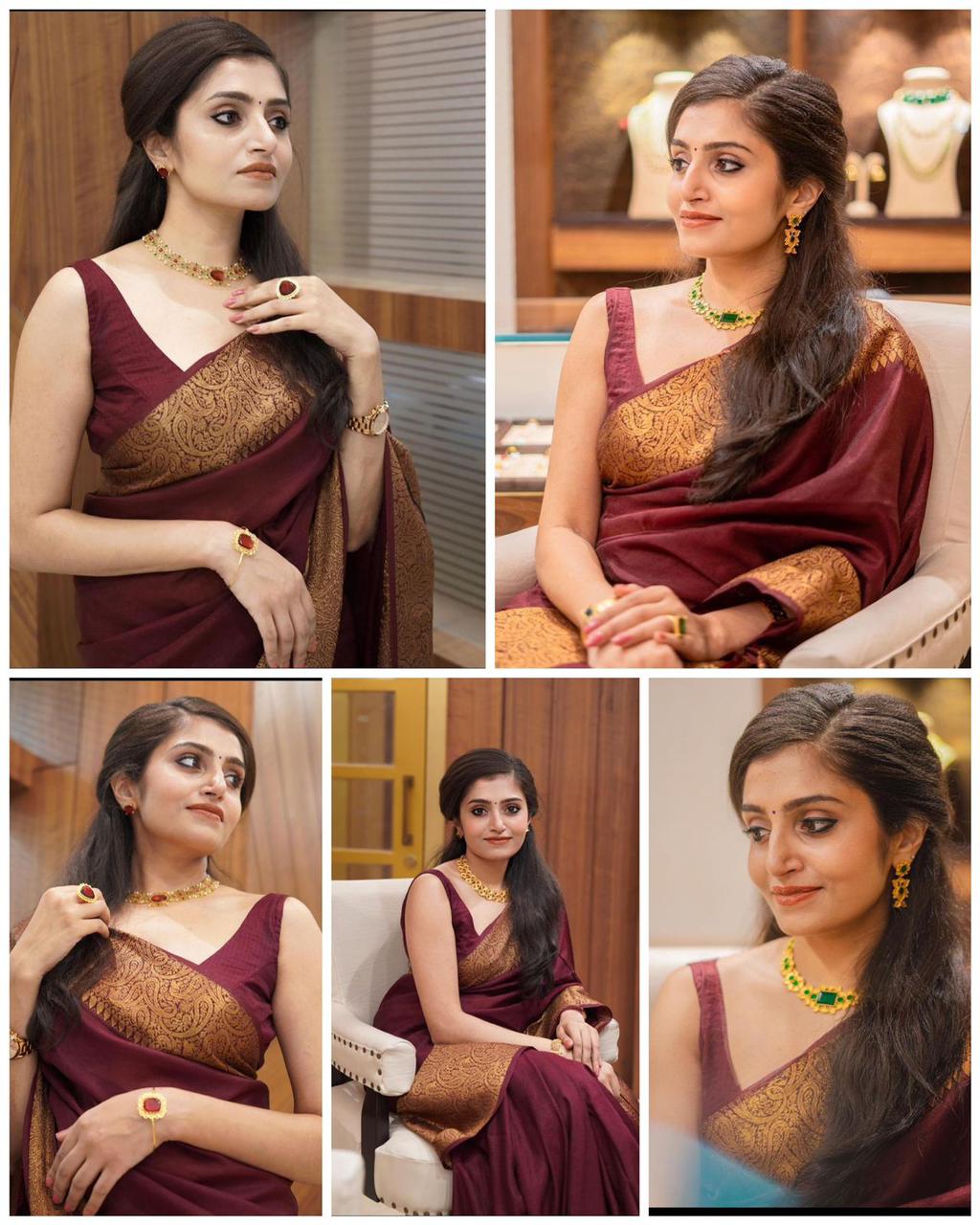 BEAUTIFUL RICH PALLU WITH JACQUARD WORK ON ALL OVER THE SAREE.