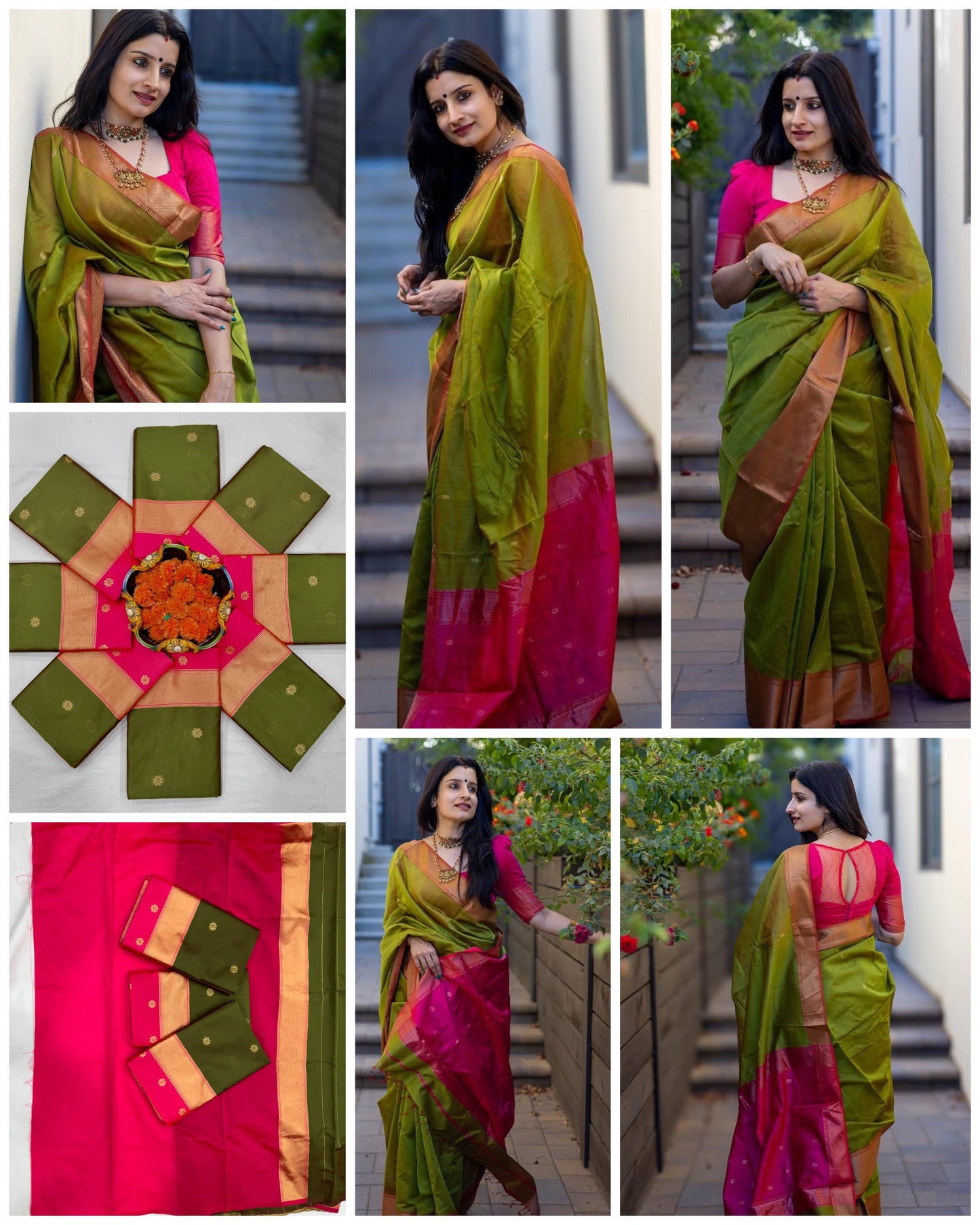 BEAUTIFUL RICH PALLU JACQUARD WORK SAREE.