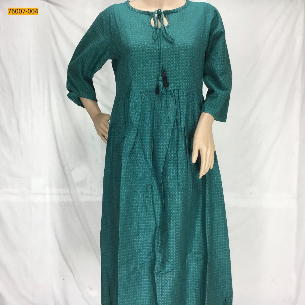 Rayon Dyed Cotton Kurti