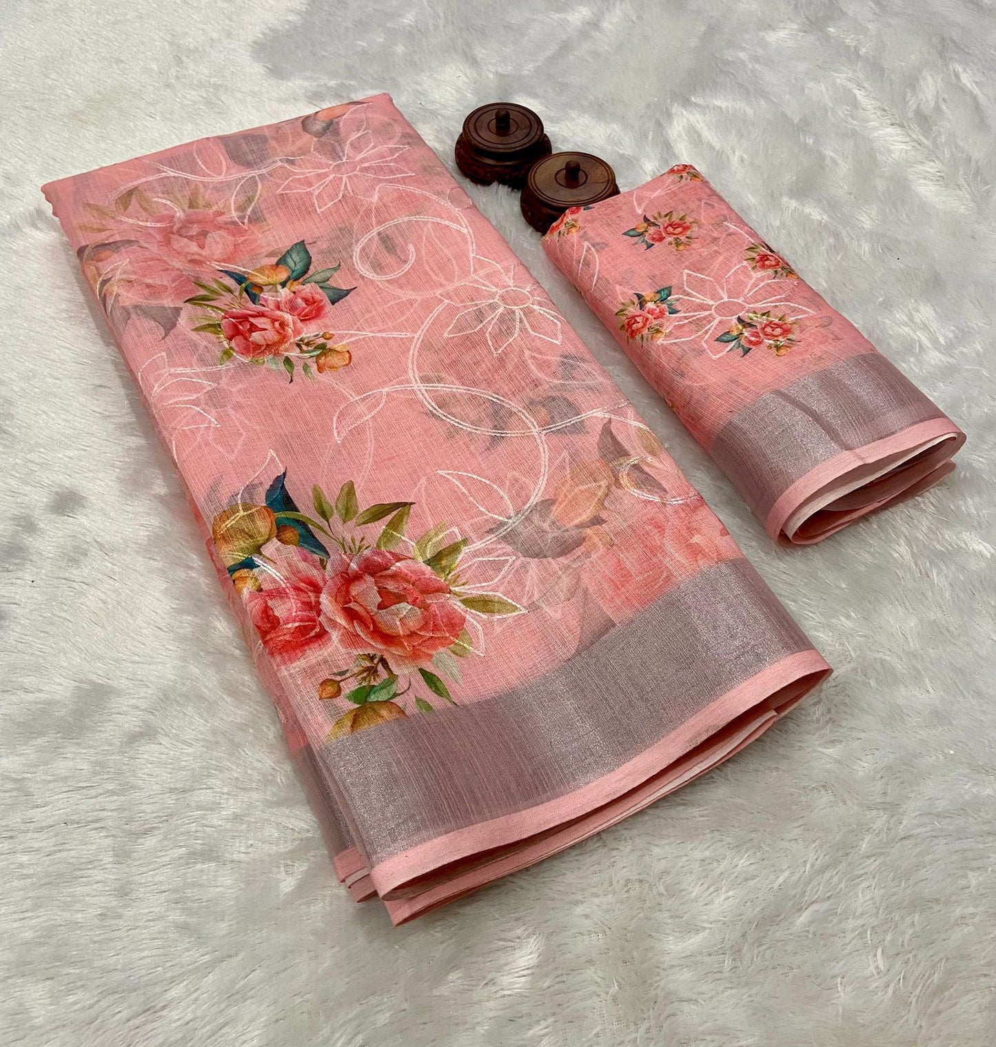 SAREE - PURE LINEN COTTON