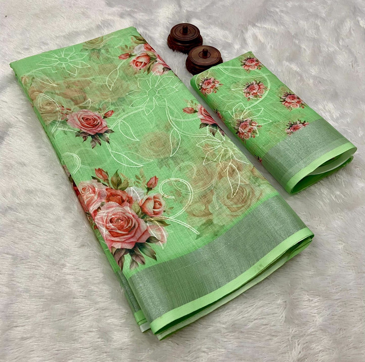 SAREE - PURE LINEN COTTON