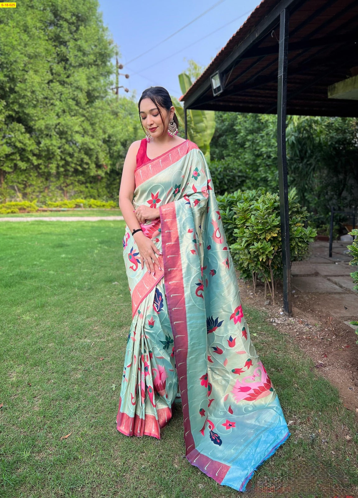 Soft paithani silk sarees