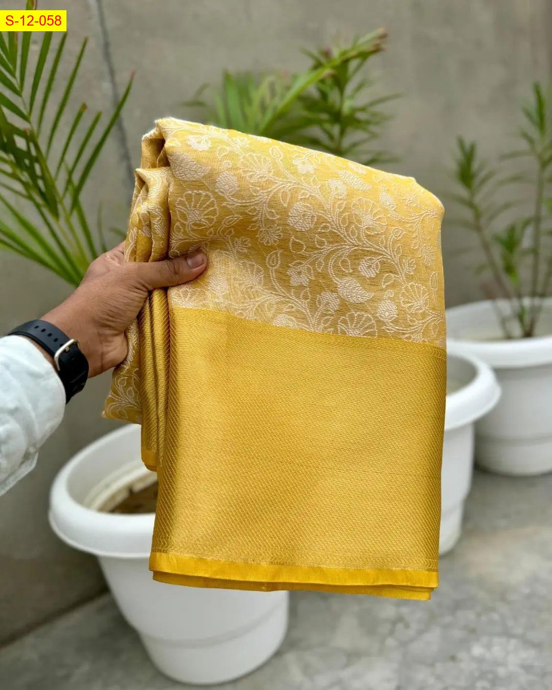 Soft tissue silk saree