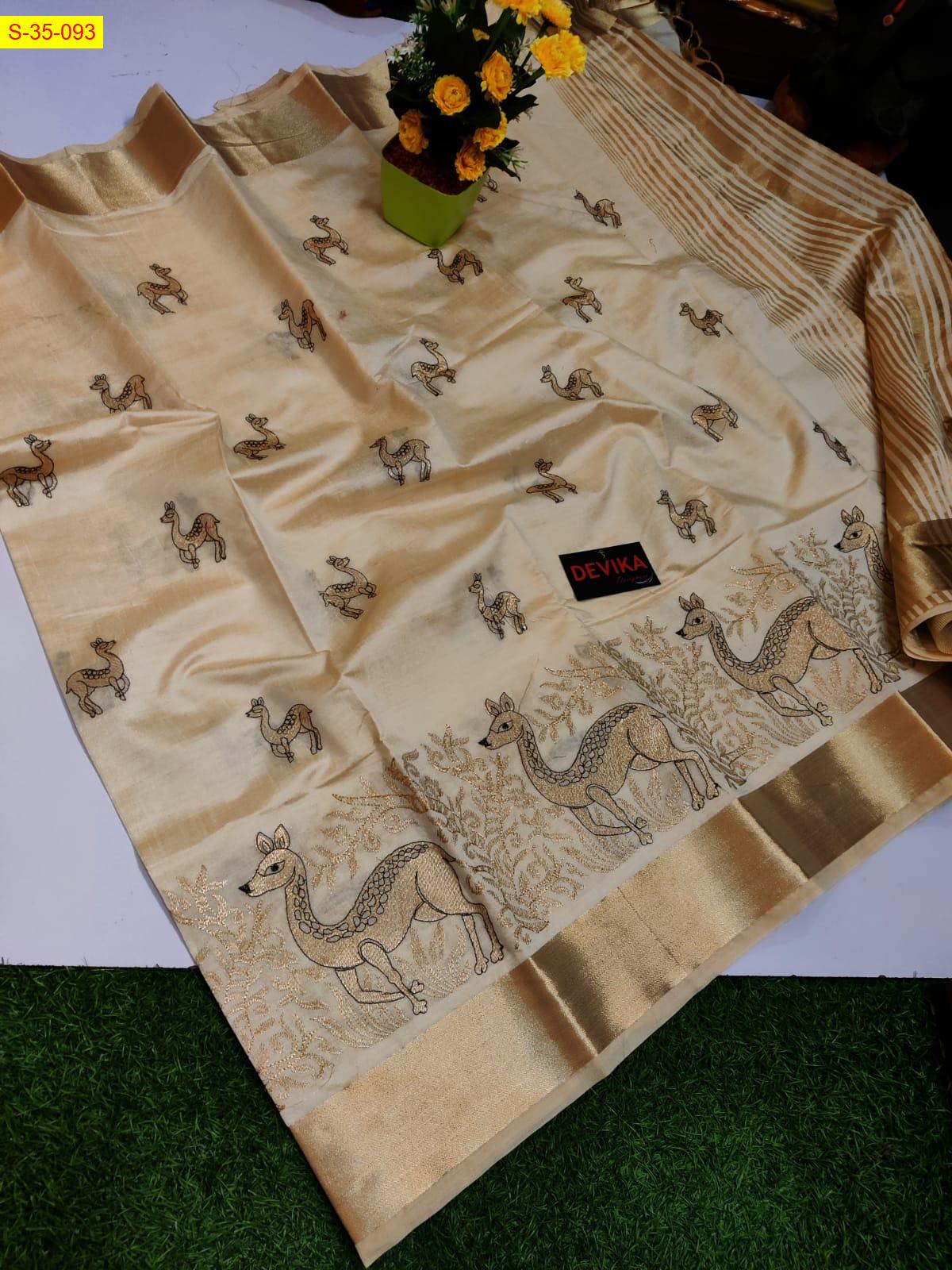 Luxurious soft tussar silk sarees