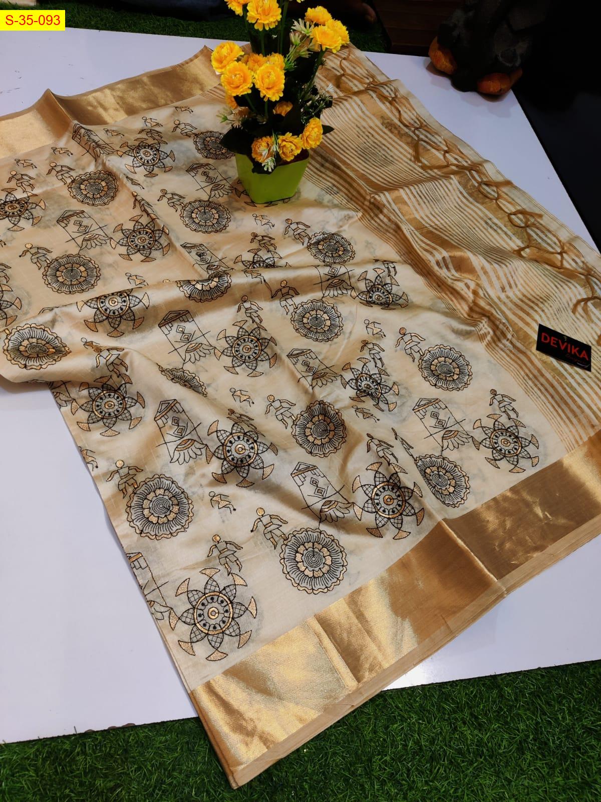 Luxurious soft tussar silk sarees