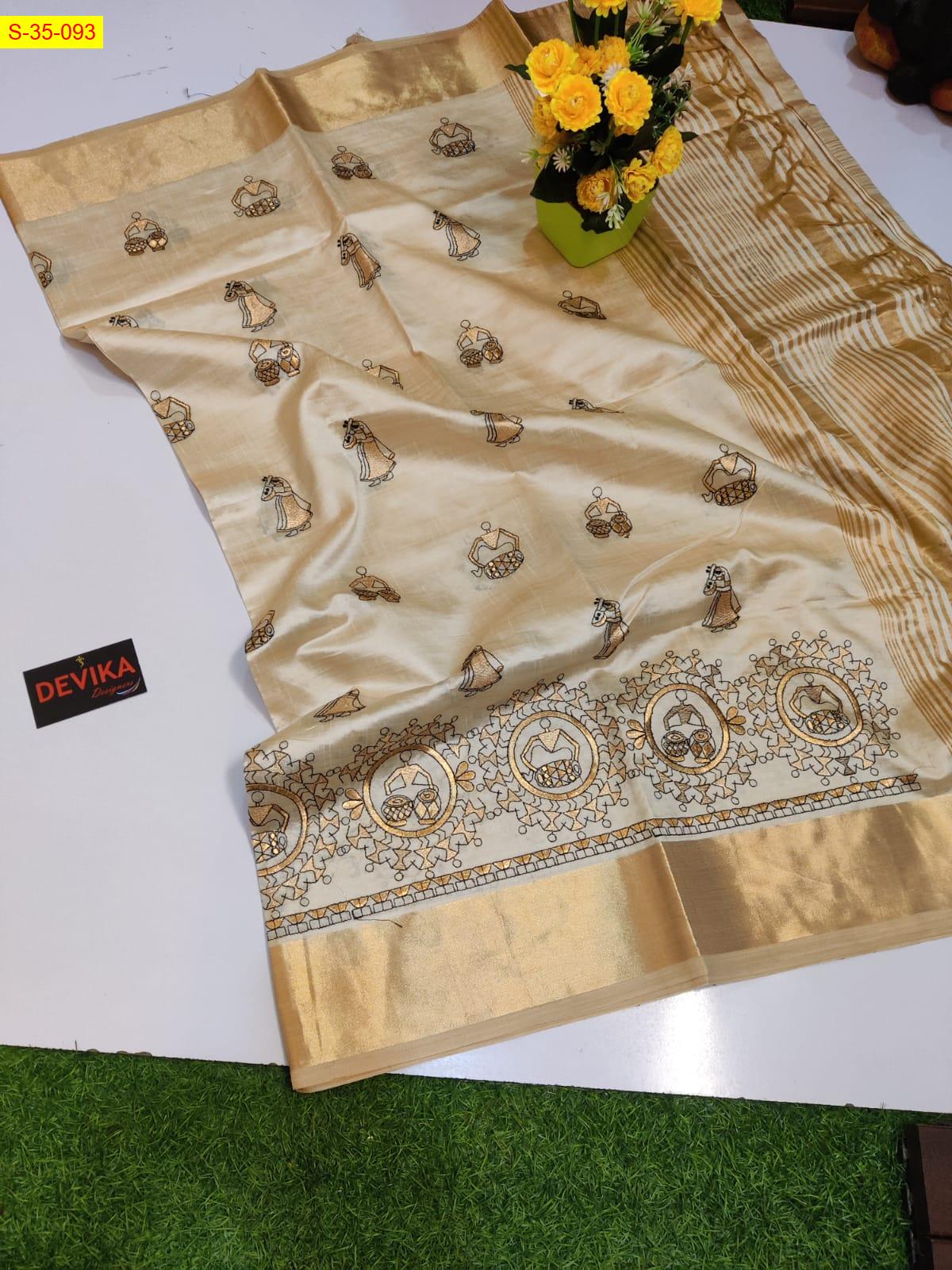 Luxurious soft tussar silk sarees