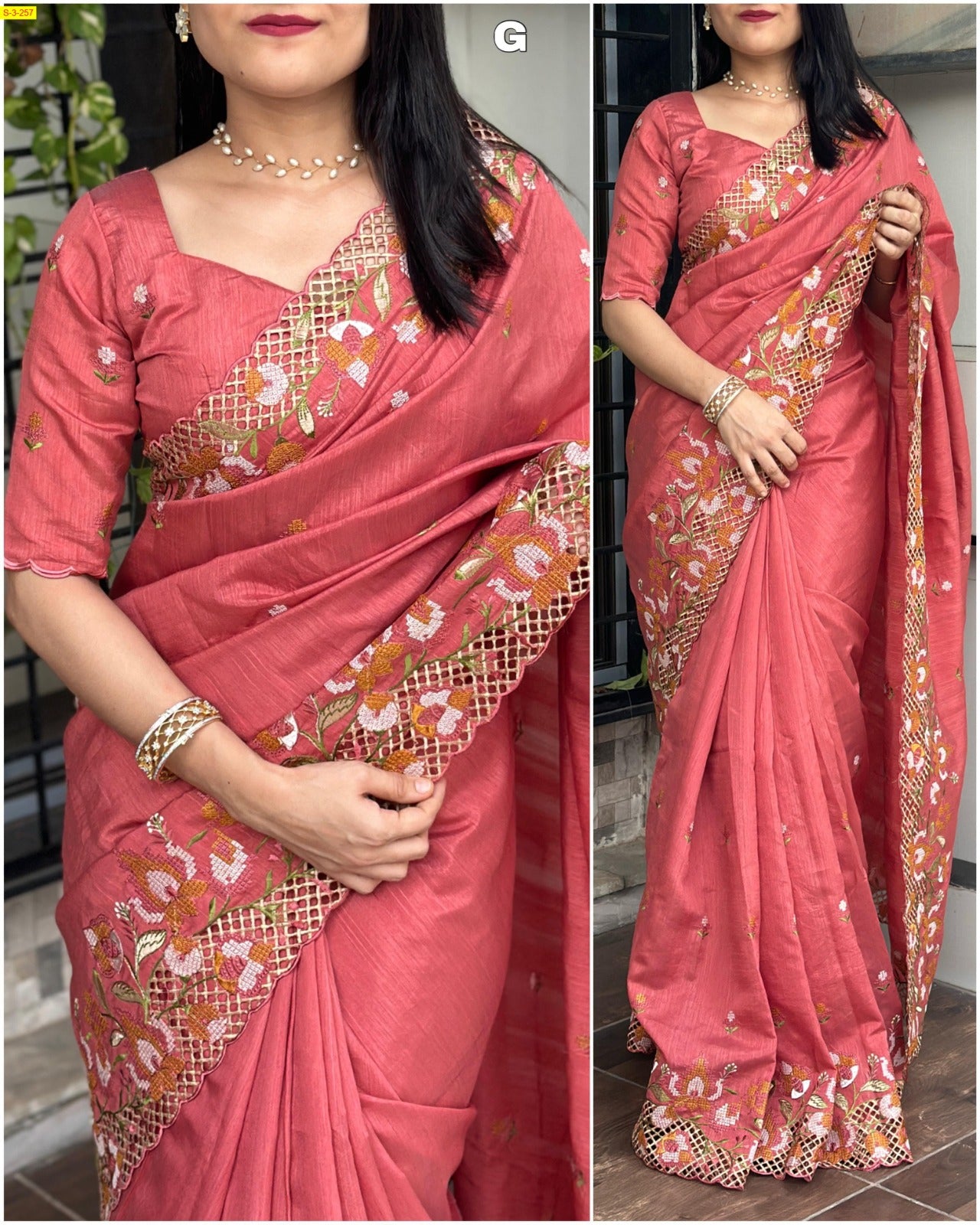 Visca Slub Silk Sarees