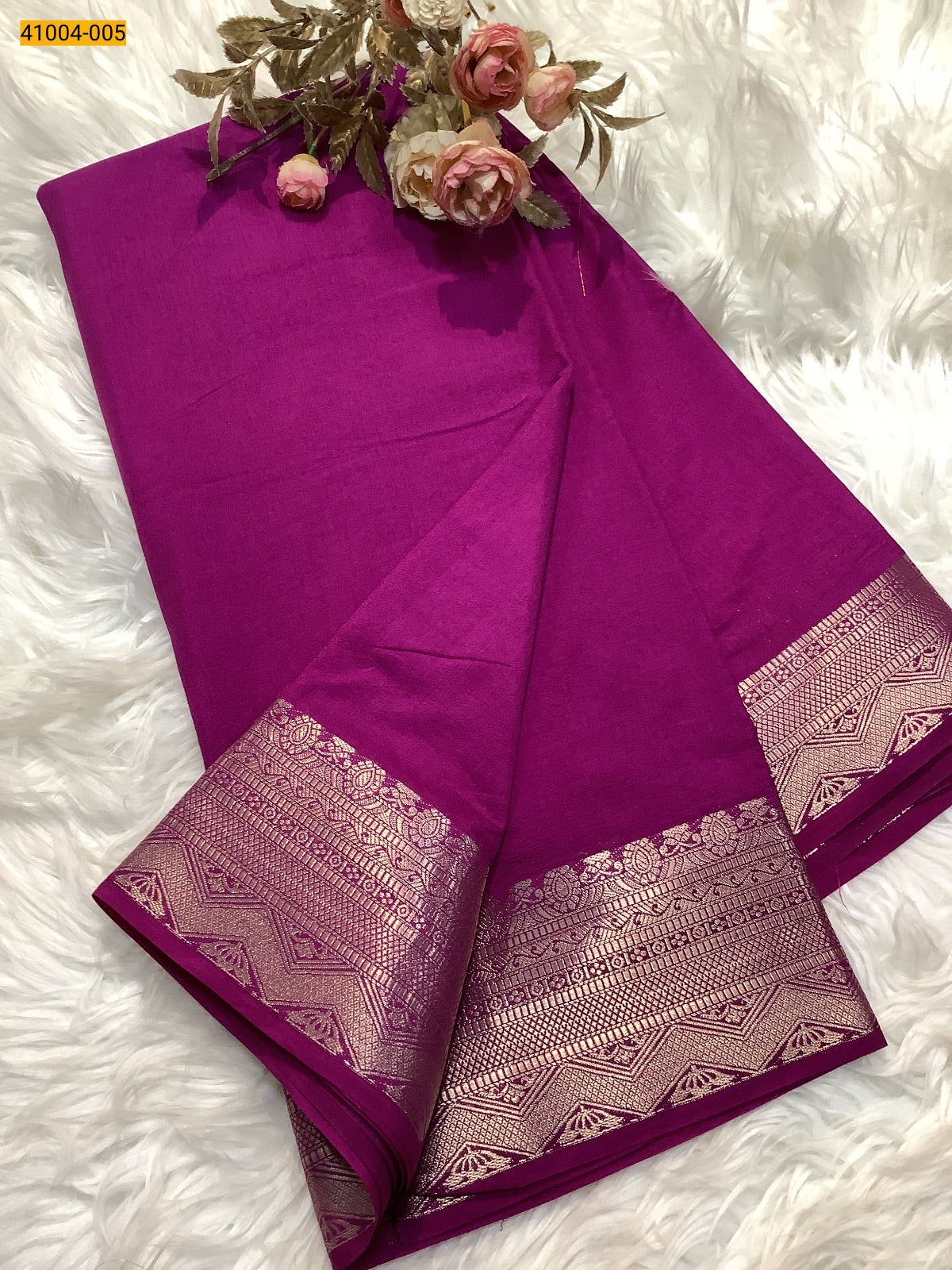 Viscose Warm Crepe Silk Saree