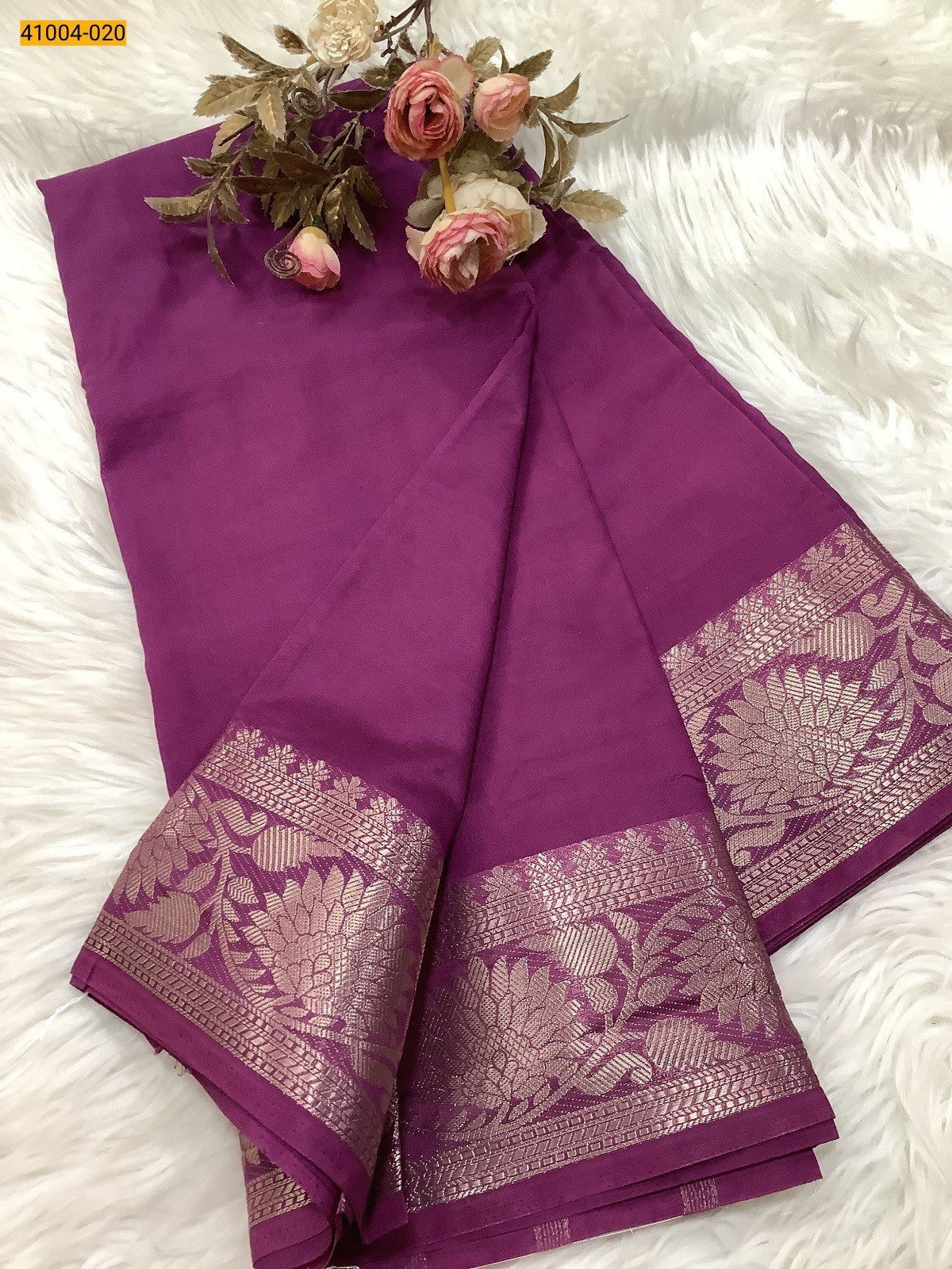 Viscose Warm Crepe Silk Saree