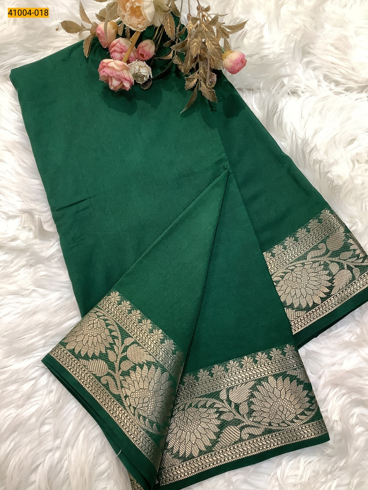 Viscose Warm Crepe Silk Saree