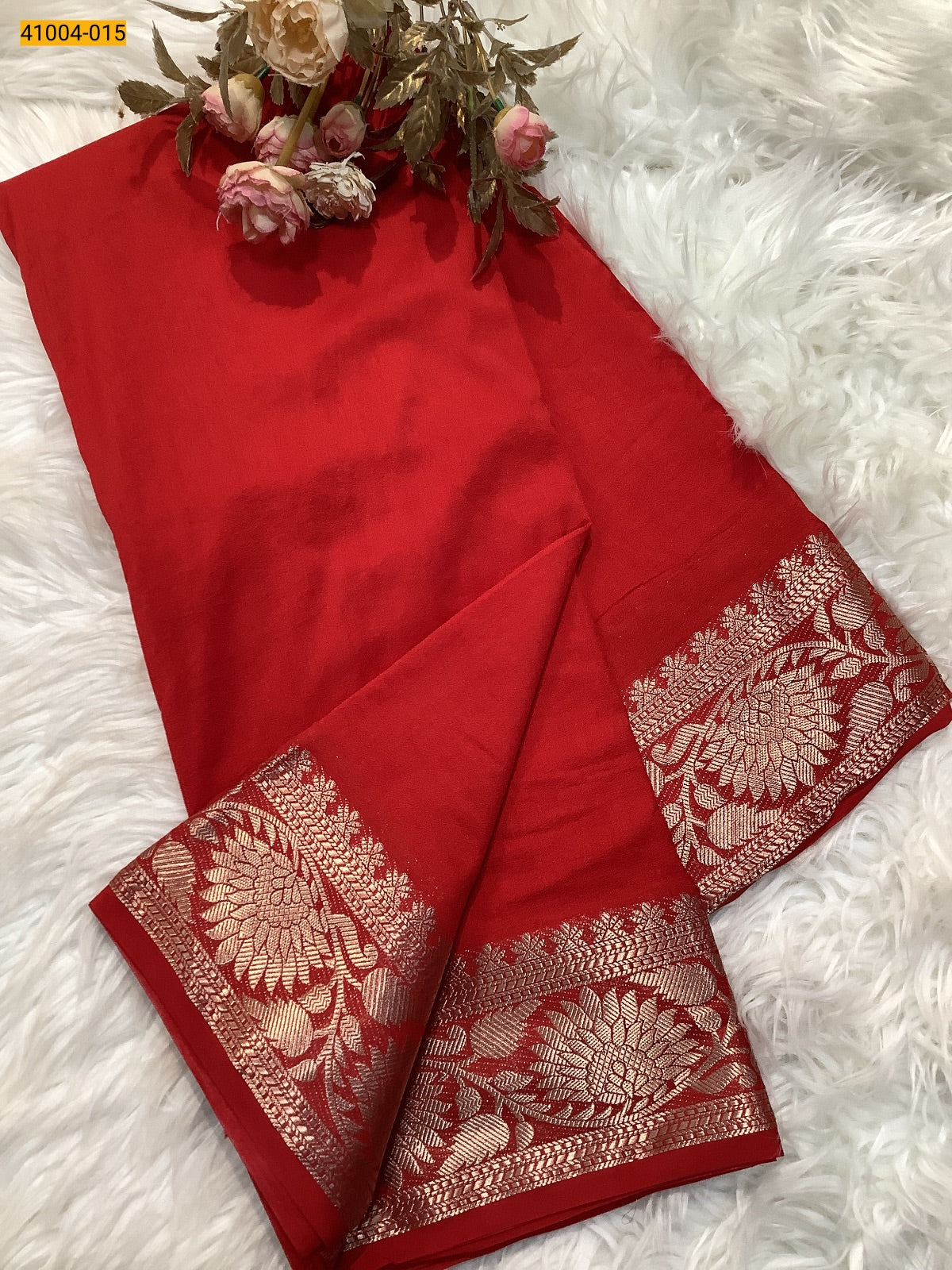 Viscose Warm Crepe Silk Saree