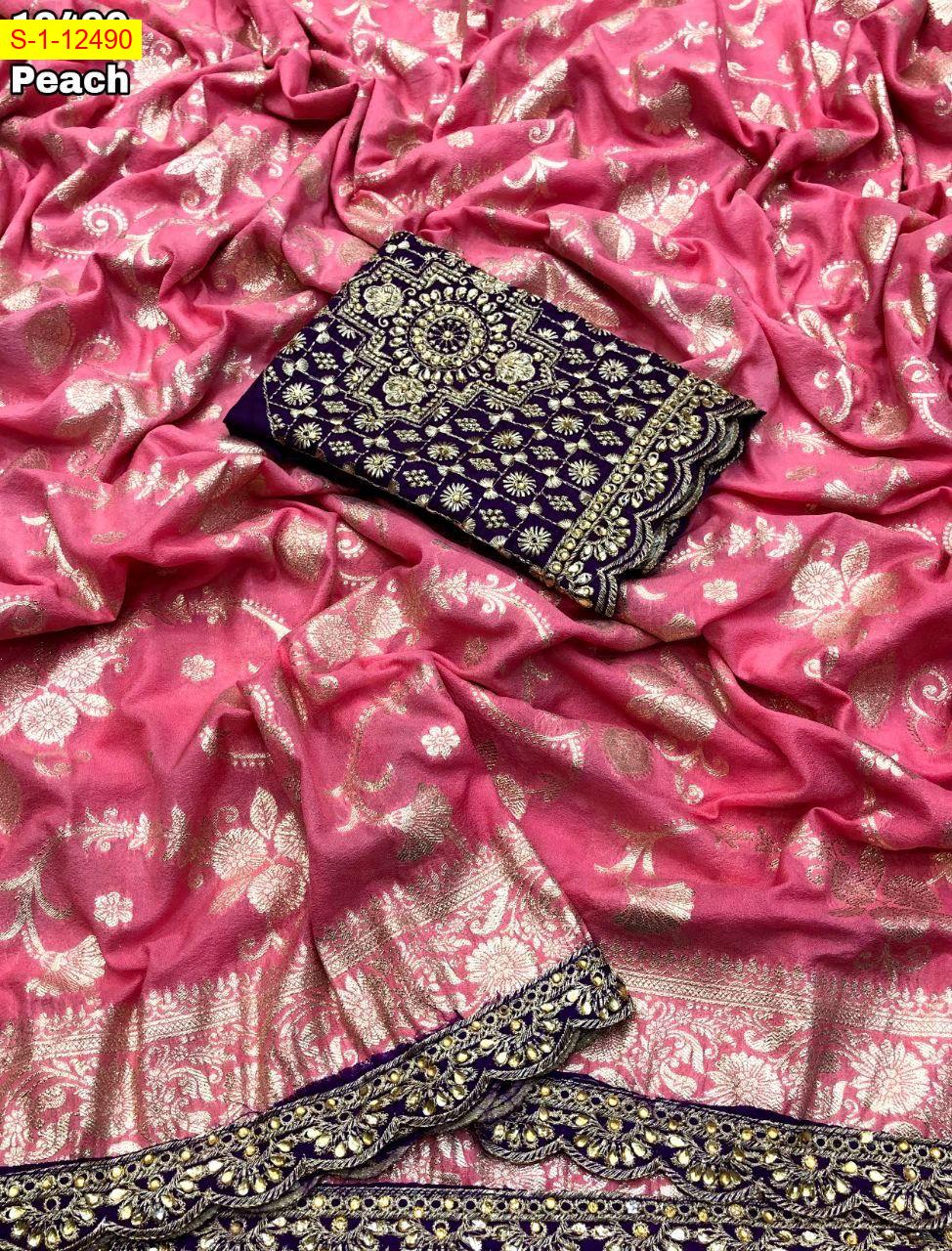 Viscose georgette sarees