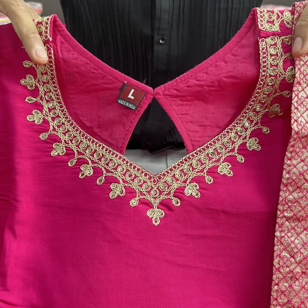 PREMIUM HEAVY QUALITY FABRIC TOP WITH BOTTOM, DUPATTA AND TRADITIONAL JUMKHA